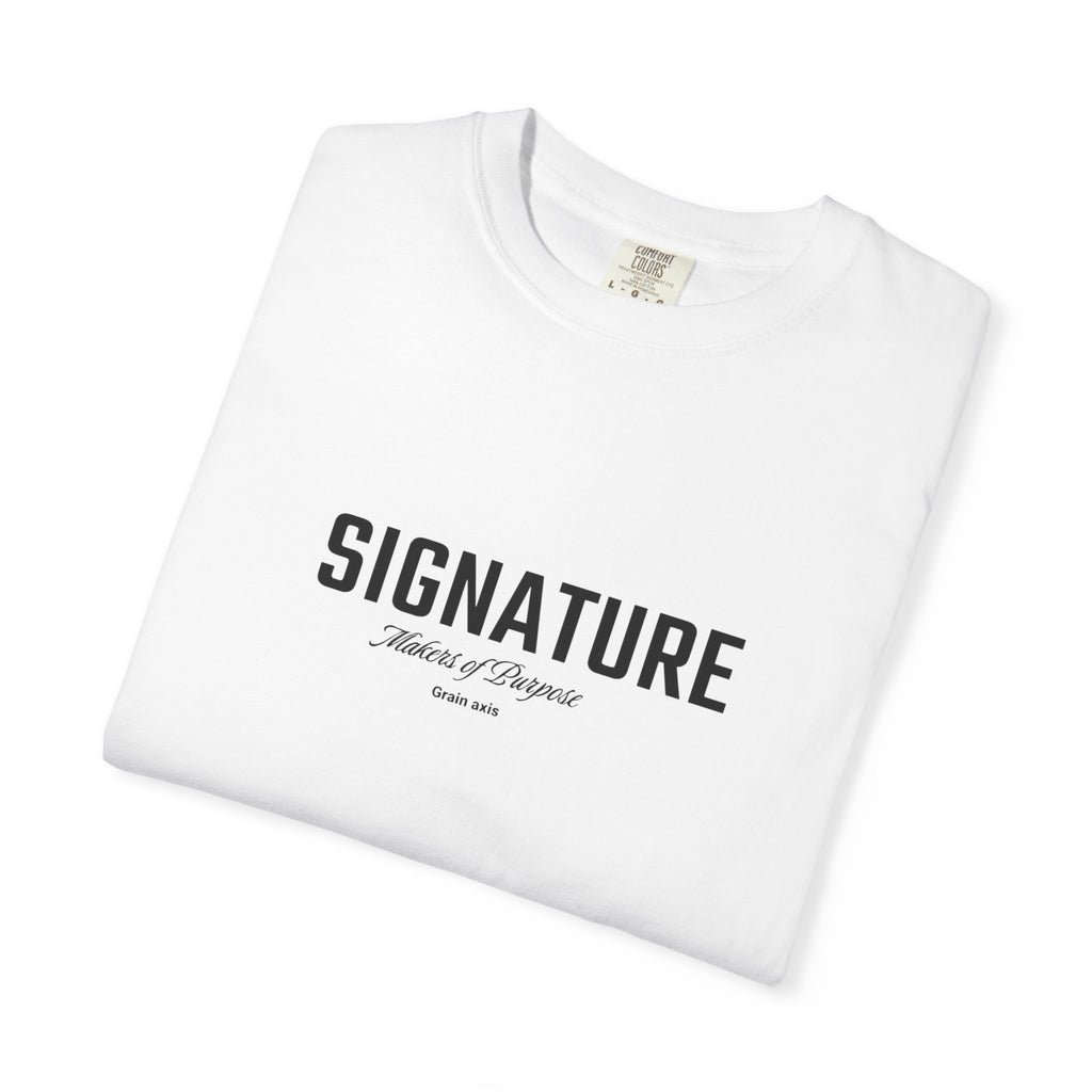 GRAIN AXIS — "SIGNATURE" Heavyweight Minimalist T-Shirt