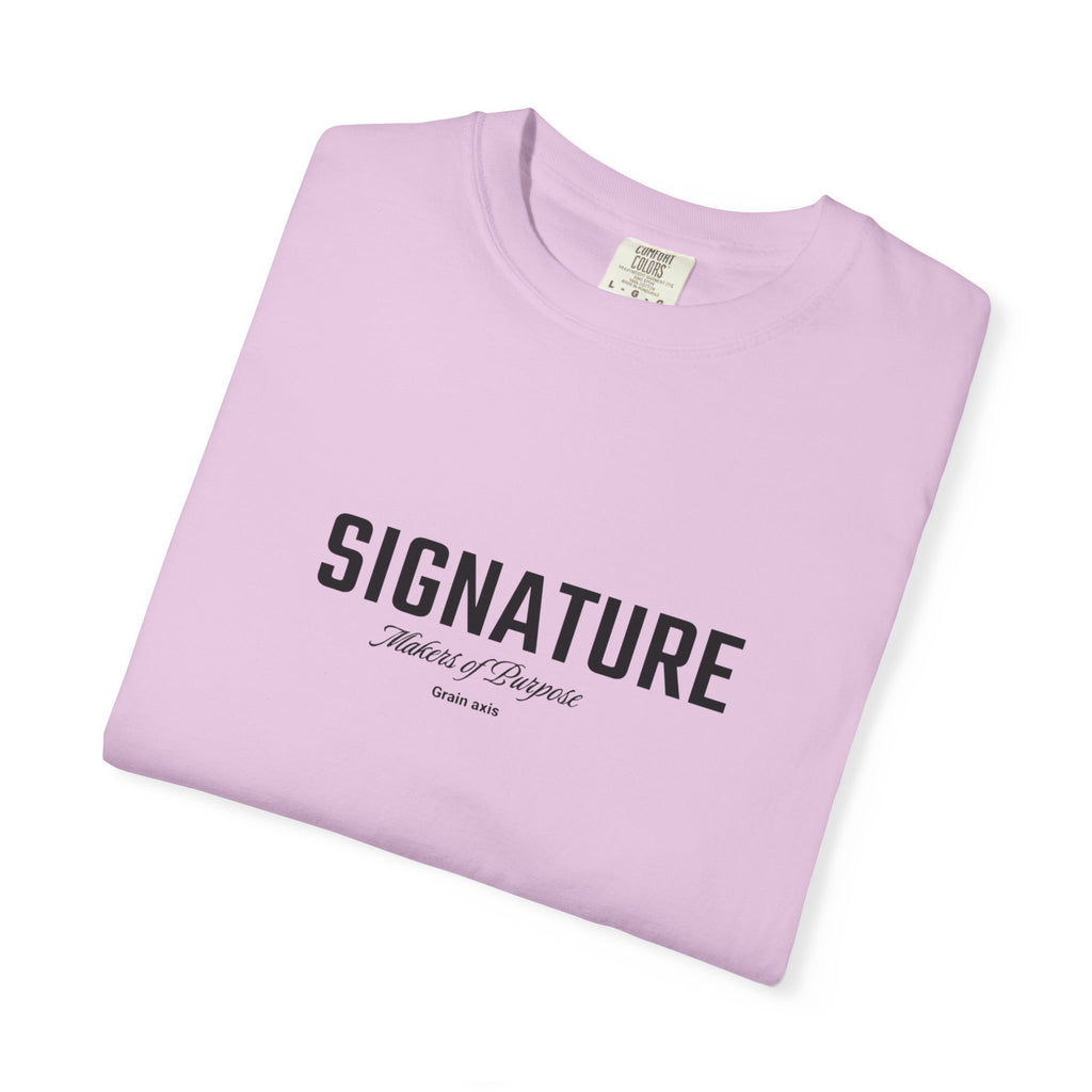 GRAIN AXIS — "SIGNATURE" Heavyweight Minimalist T-Shirt