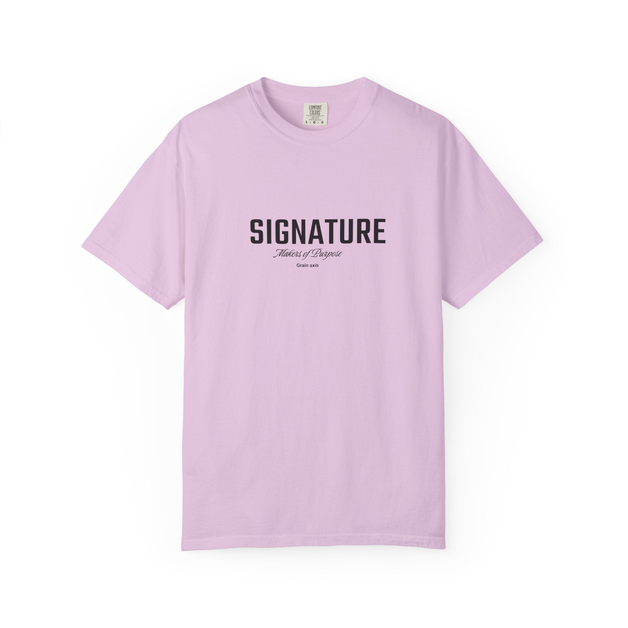 GRAIN AXIS — "SIGNATURE" Heavyweight Minimalist T-Shirt