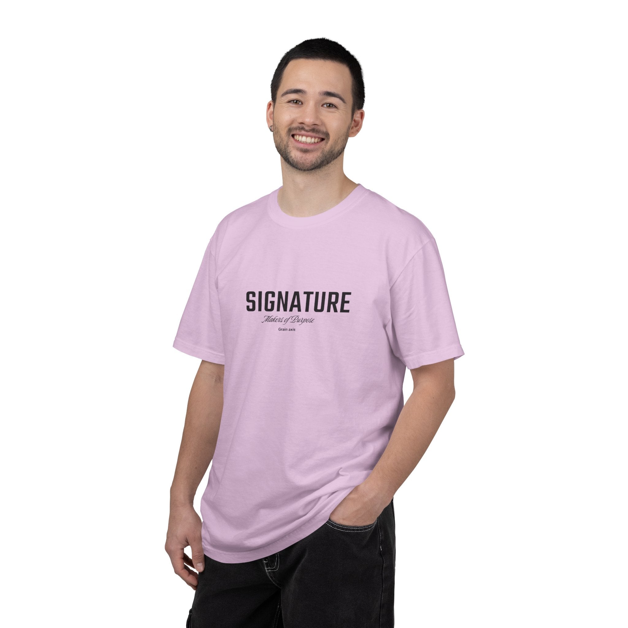 GRAIN AXIS — "SIGNATURE" Heavyweight Minimalist T-Shirt