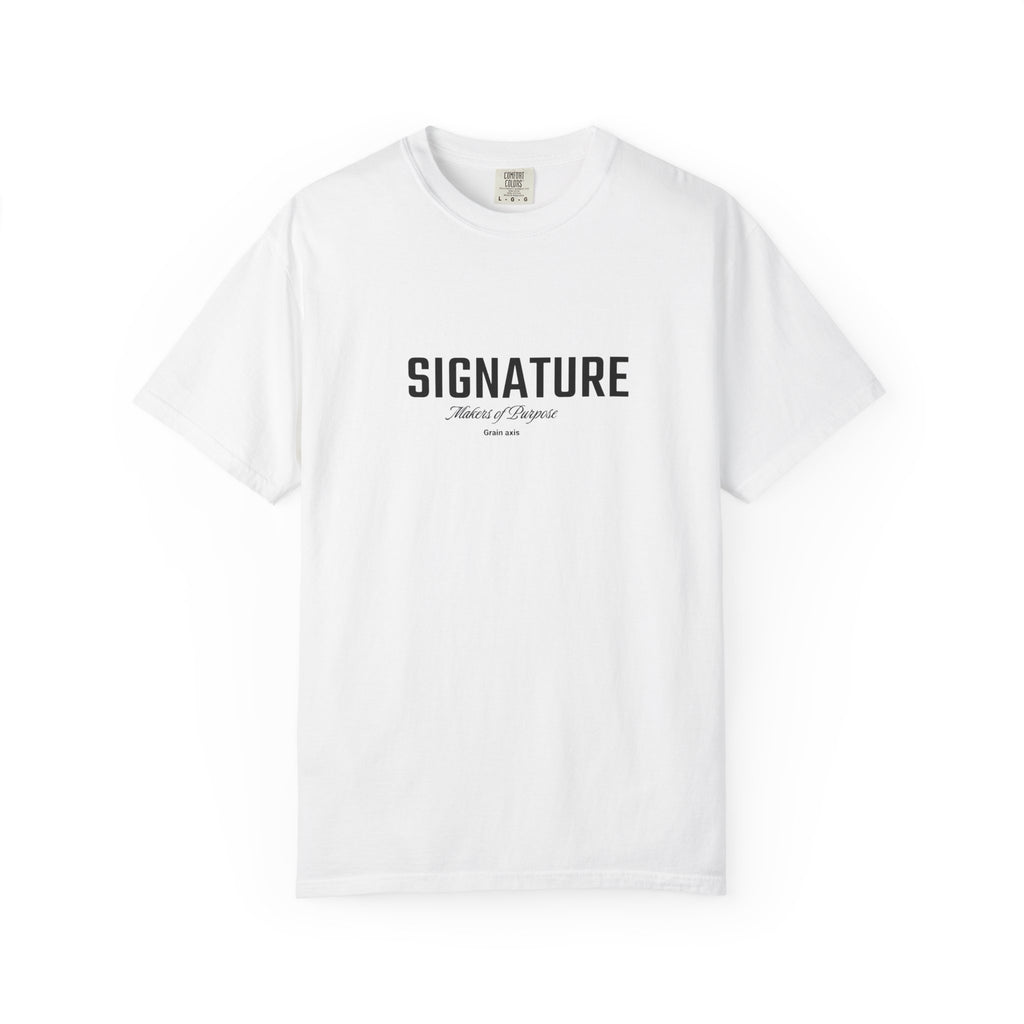 GRAIN AXIS — "SIGNATURE" Heavyweight Minimalist T-Shirt
