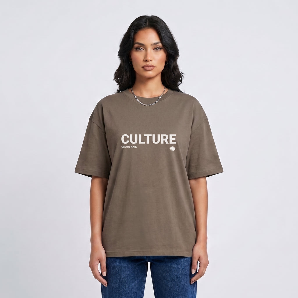 CULTURE" Heavyweight Oversized Tee