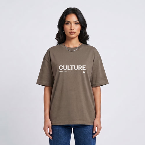 CULTURE" Heavyweight Oversized Tee