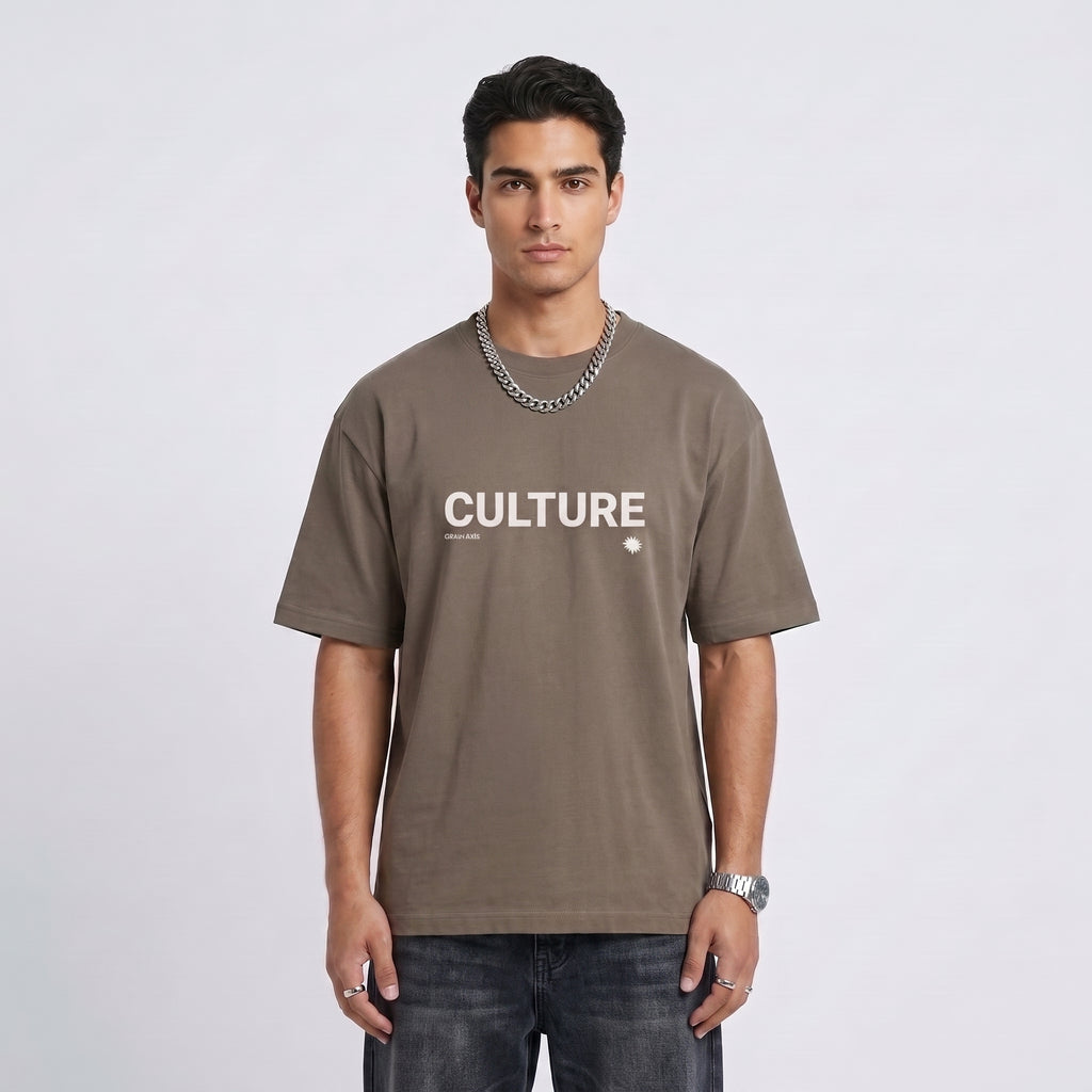 CULTURE" Heavyweight Oversized Tee