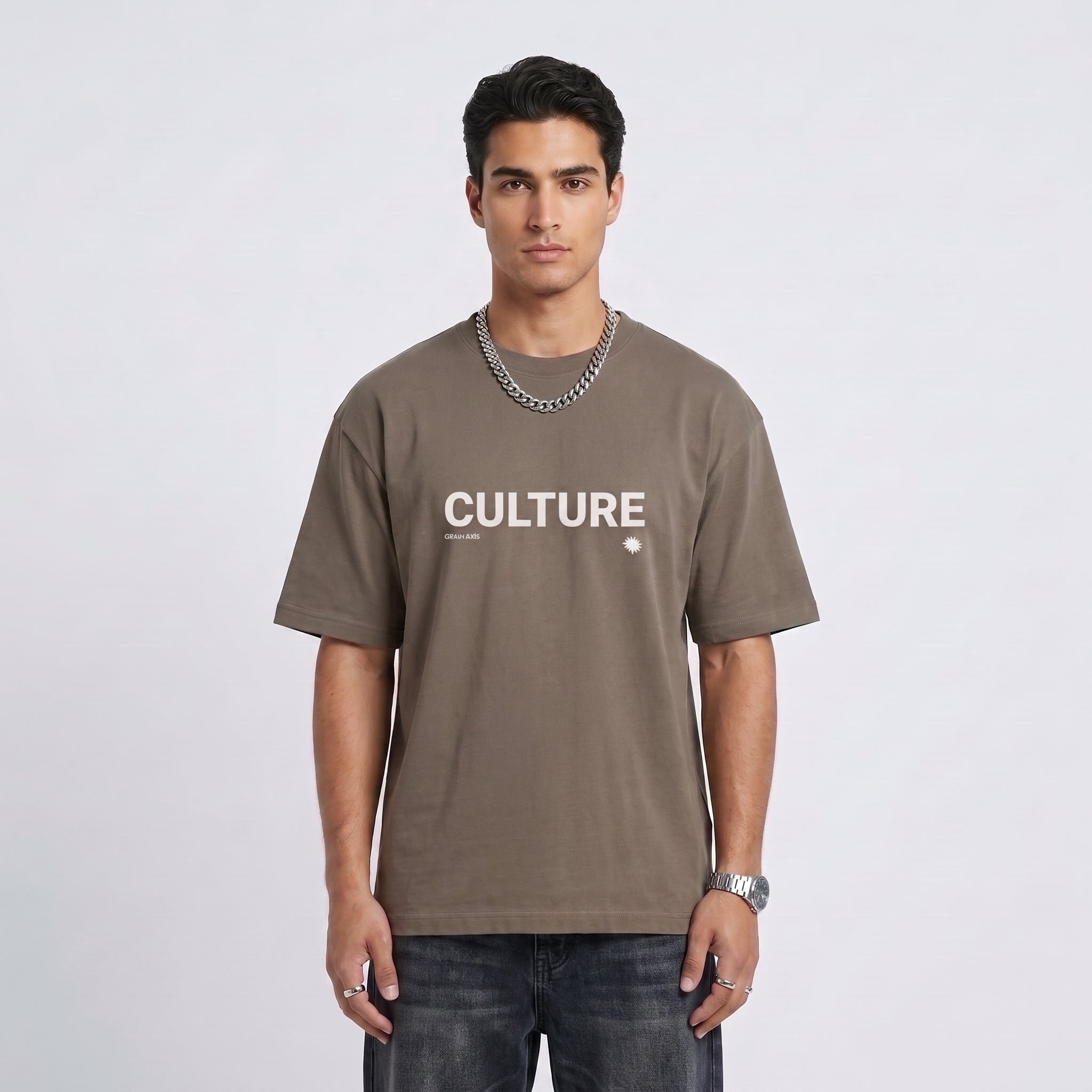 CULTURE" Heavyweight Oversized Tee