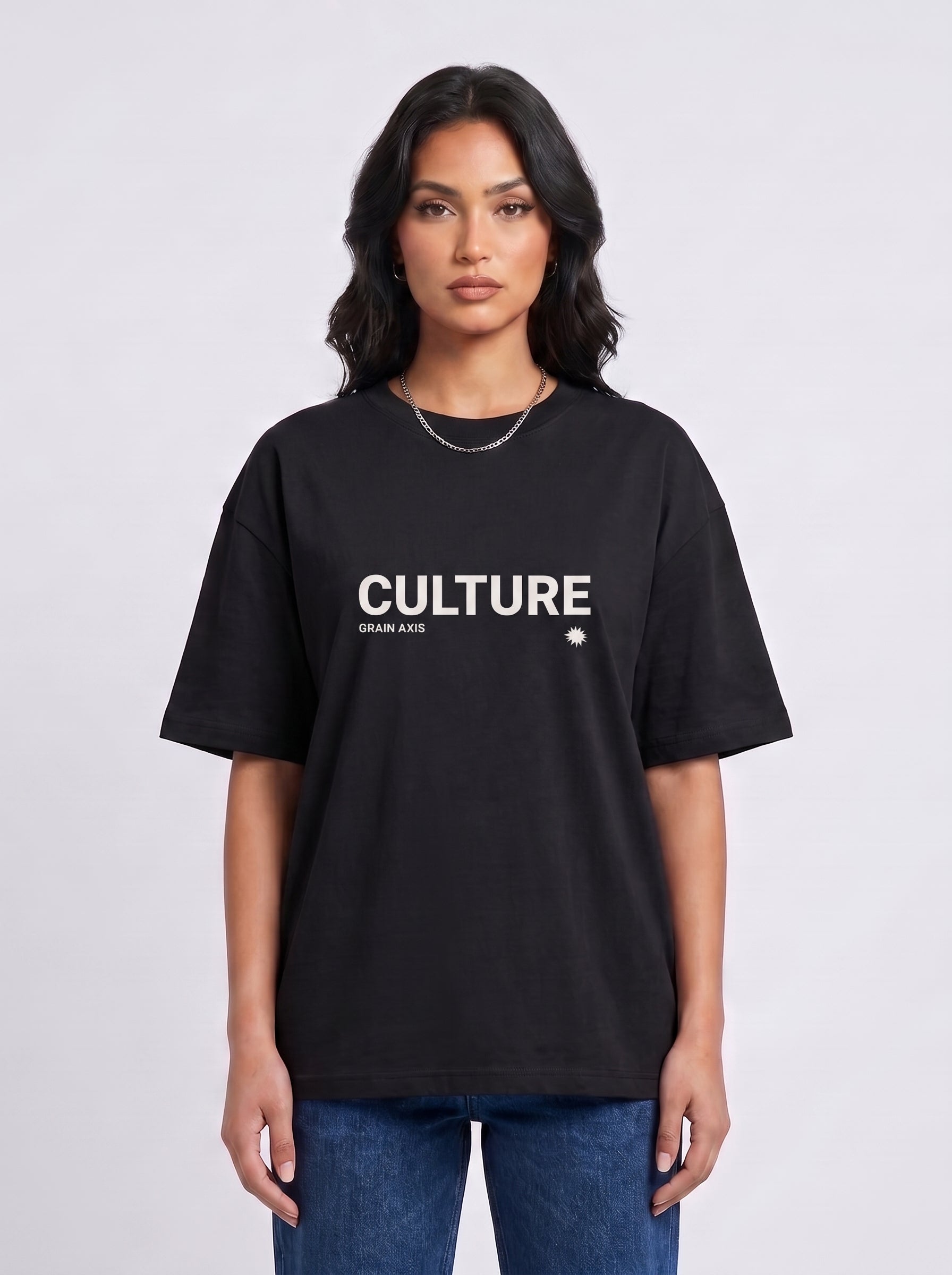 CULTURE" Heavyweight Oversized Tee