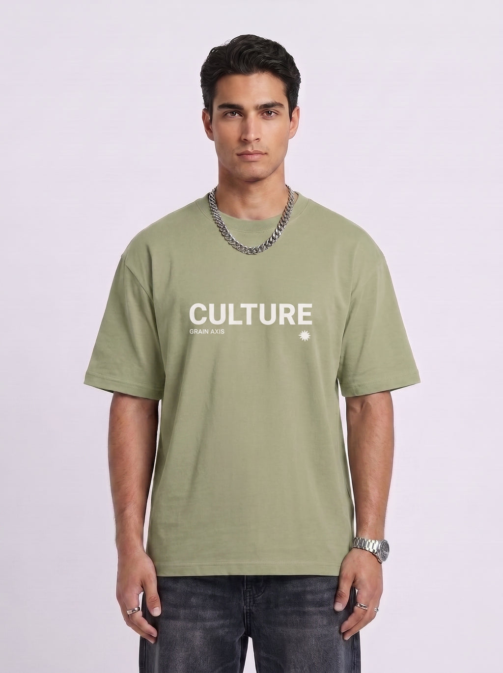 CULTURE" Heavyweight Oversized Tee