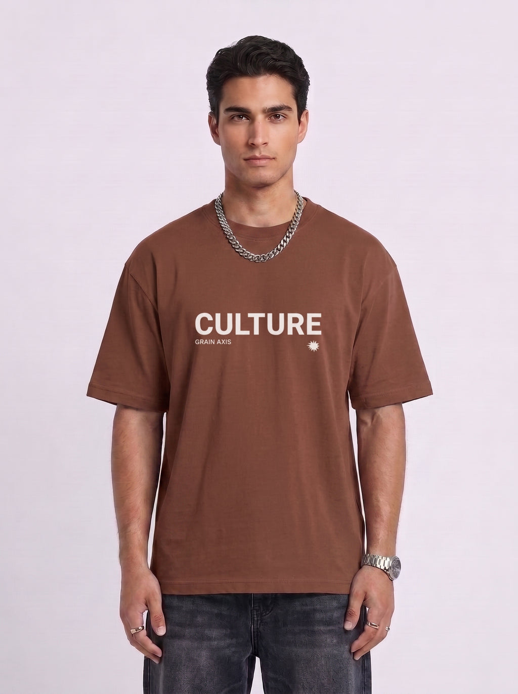 CULTURE" Heavyweight Oversized Tee