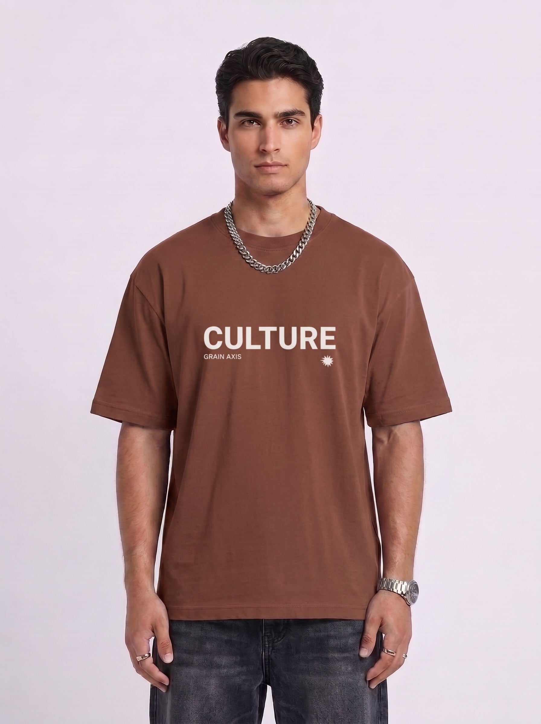 CULTURE" Heavyweight Oversized Tee