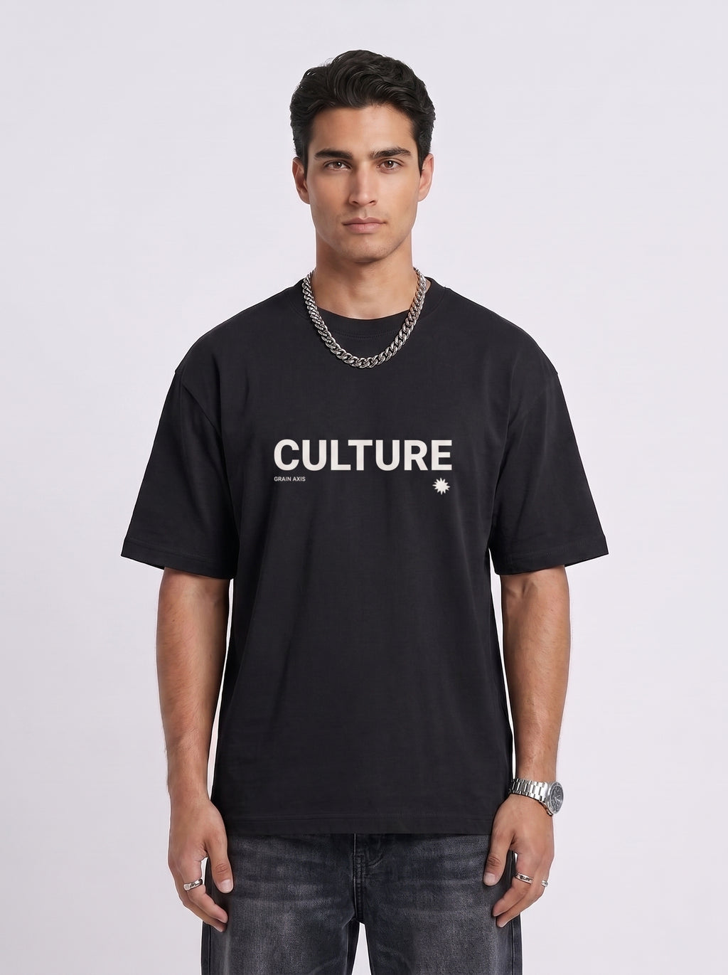 CULTURE" Heavyweight Oversized Tee