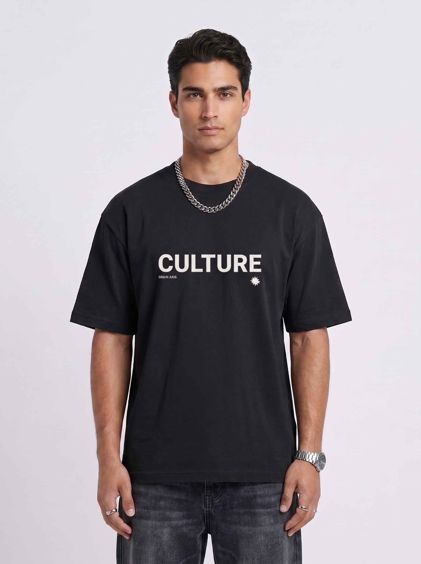 CULTURE" Heavyweight Oversized Tee