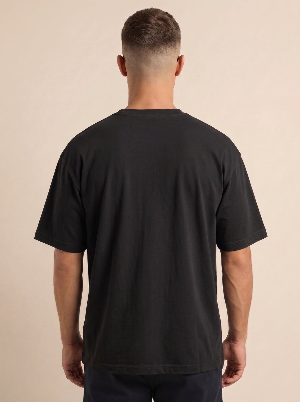 Patience: Tranquility In Chaos" Heavyweight Oversized Tee | Grain Axis