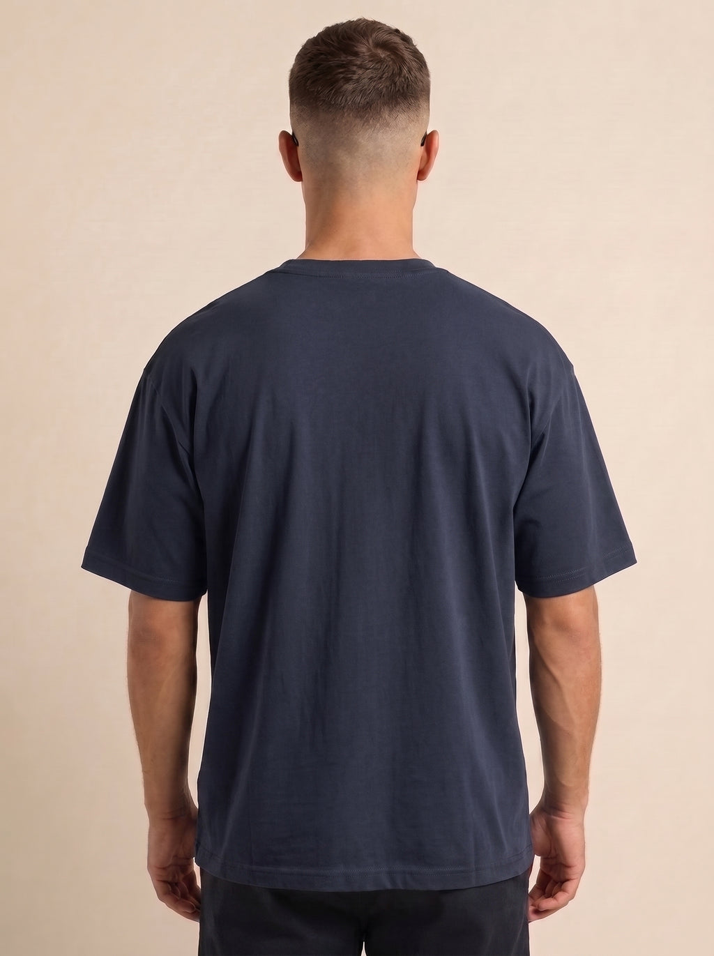 Patience: Tranquility In Chaos" Heavyweight Oversized Tee | Grain Axis