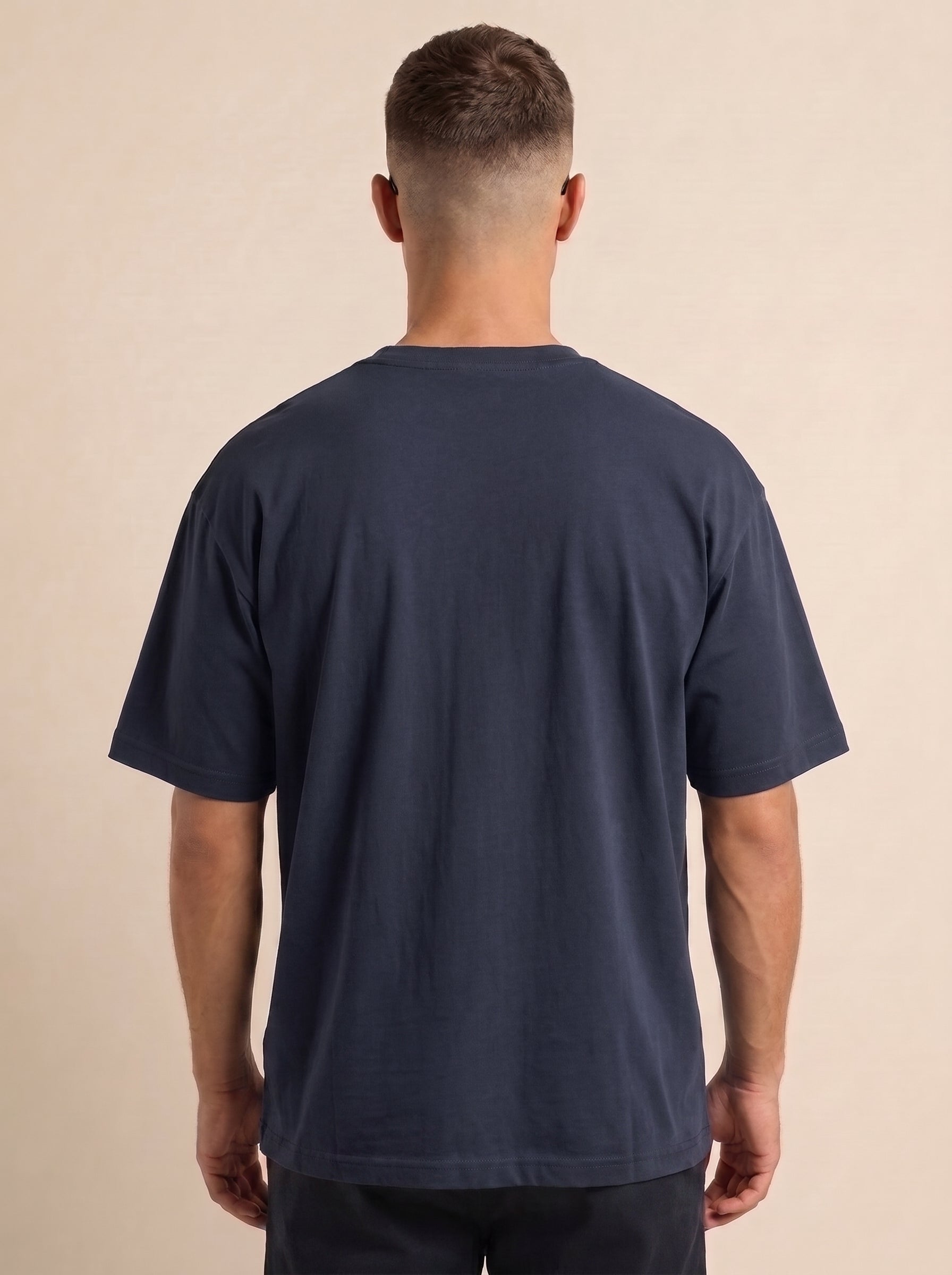 Patience: Tranquility In Chaos" Heavyweight Oversized Tee | Grain Axis
