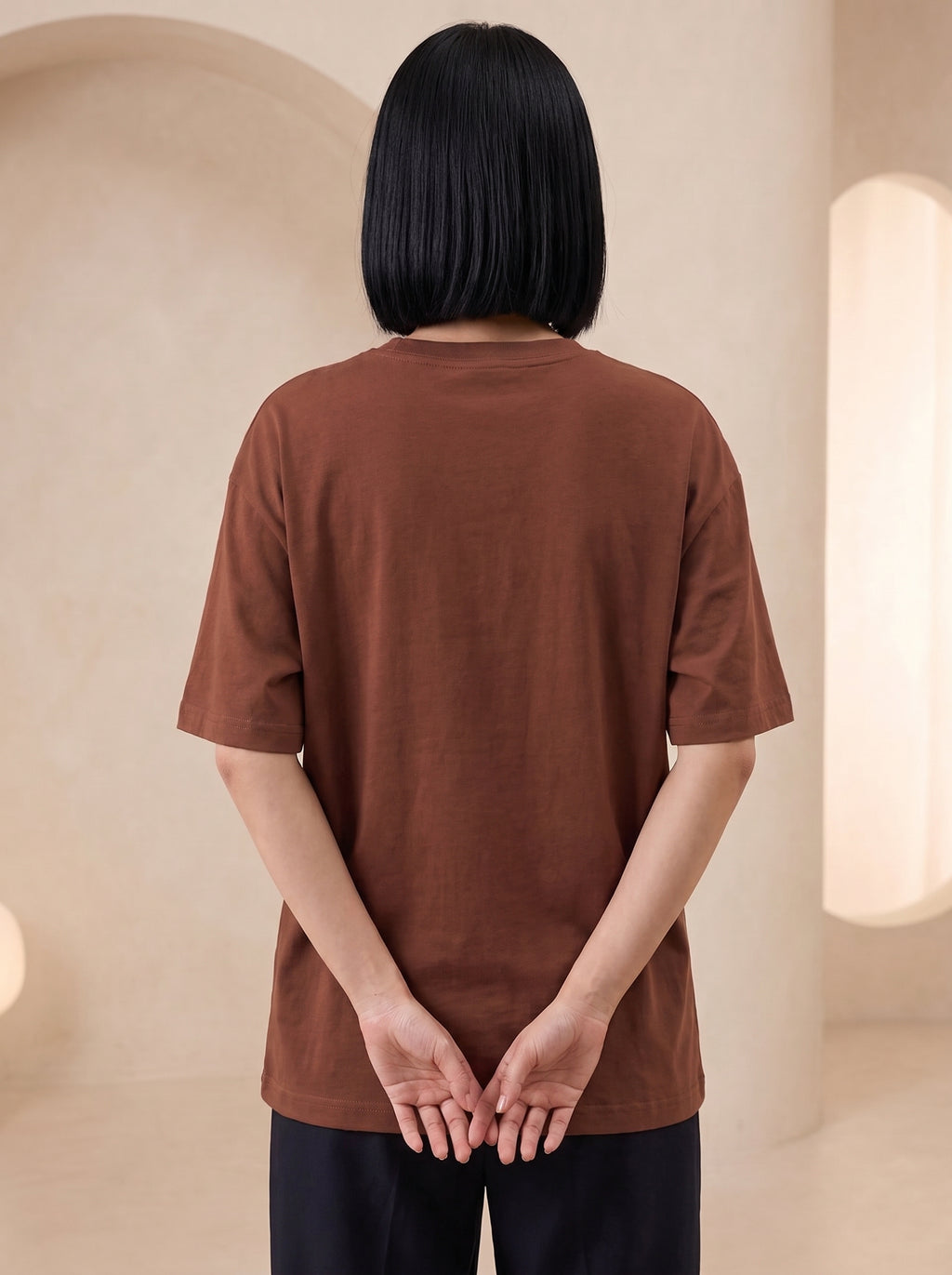 Patience: Tranquility In Chaos" Heavyweight Oversized Tee | Grain Axis