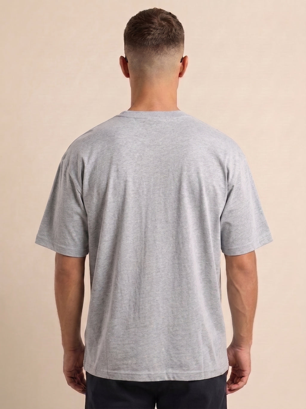 Patience: Tranquility In Chaos" Heavyweight Oversized Tee | Grain Axis