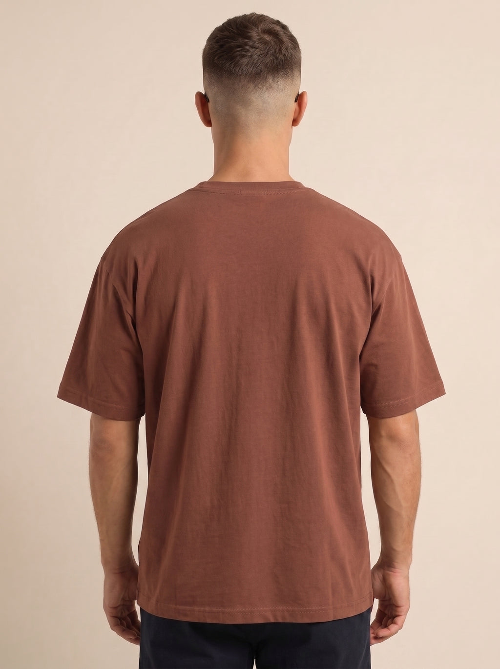 Patience: Tranquility In Chaos" Heavyweight Oversized Tee | Grain Axis
