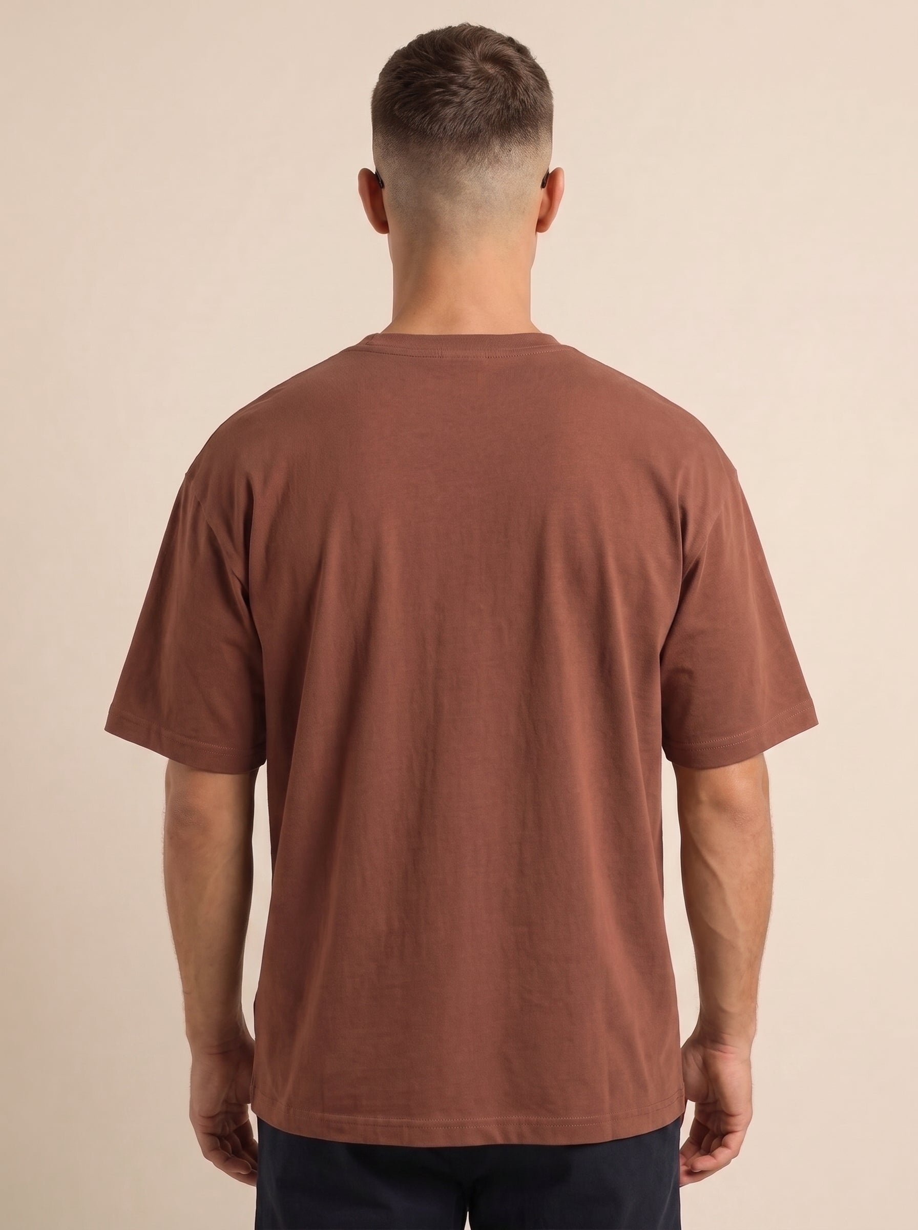 Patience: Tranquility In Chaos" Heavyweight Oversized Tee | Grain Axis
