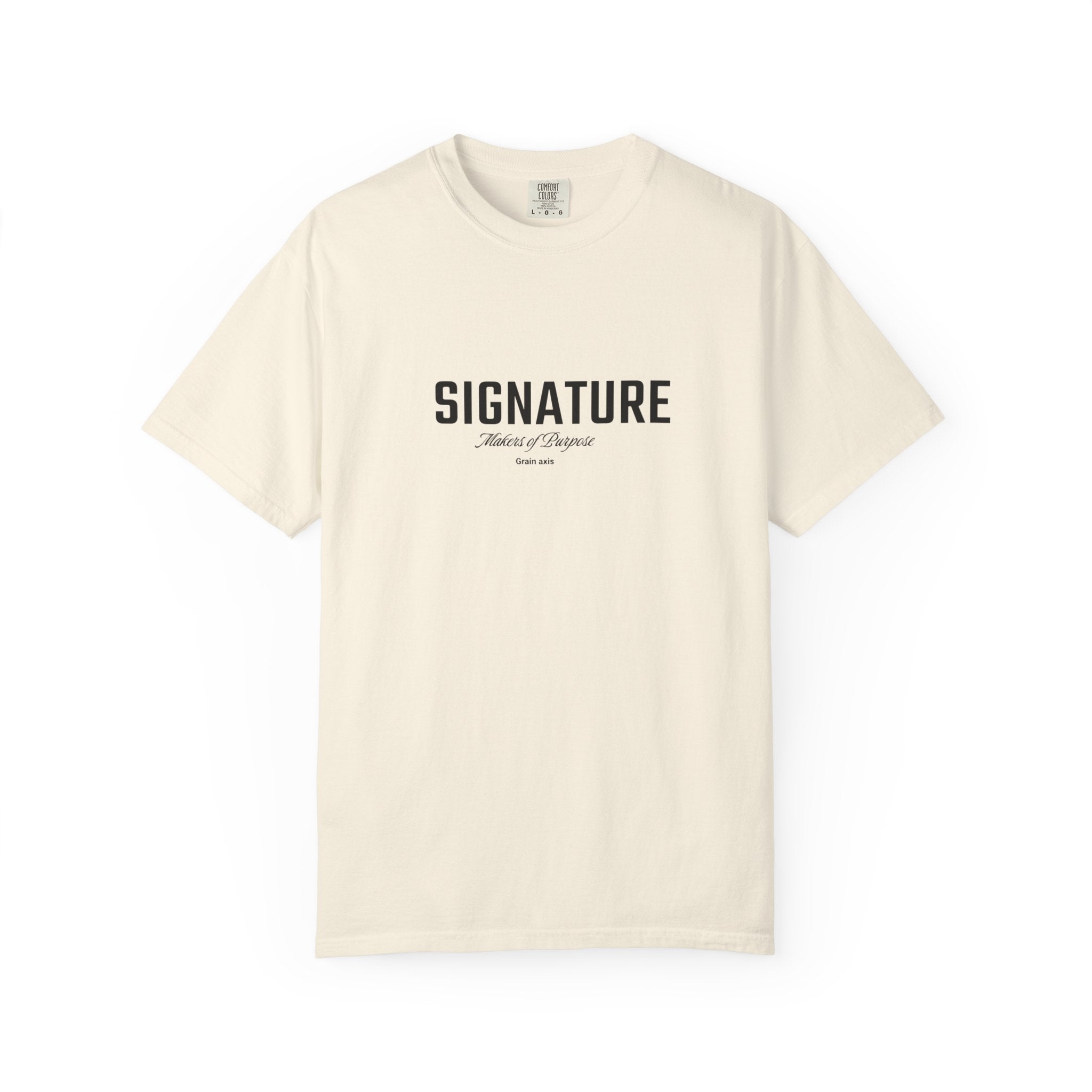 GRAIN AXIS — "SIGNATURE" Heavyweight Minimalist T-Shirt