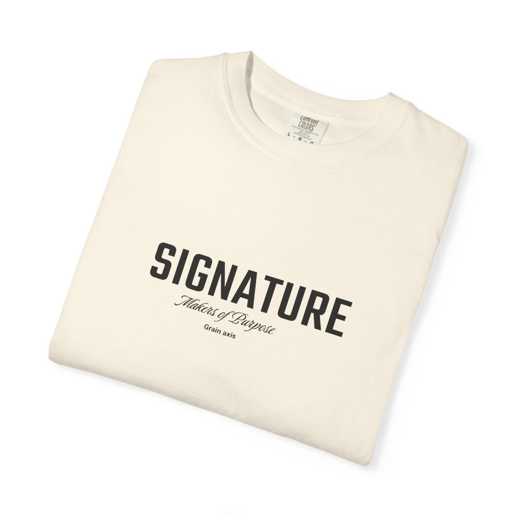 GRAIN AXIS — "SIGNATURE" Heavyweight Minimalist T-Shirt